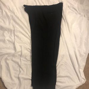 Men’s striped pinstripe black suit pants